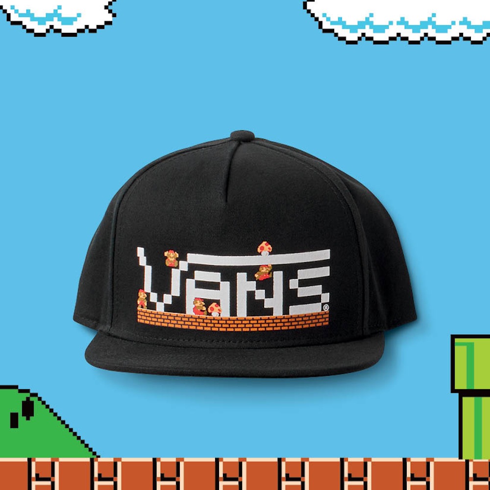 FA16_NintendoApparel_MnNintendoXVansSnapbackMario_Black_Flat1-ELEVATED